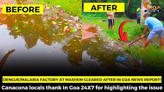 Dengue/Malaria factory at Mashem cleared after In Goa News report!