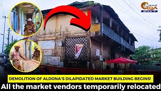 Demolition of Aldona's dilapidated market building begins!