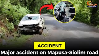 Major #accident on Mapusa-Siolim road