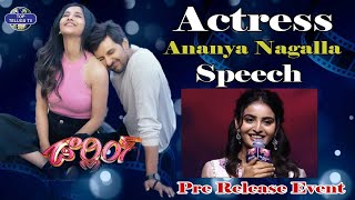 Actress Ananya Nagalla Speech | Darling Movie Pre-Release Event | TopTeluguTv