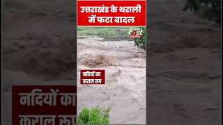 Uttarakhand में बादल फटने से नदी का विकराल रूप #shorts #ythshorts #viralvideo