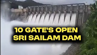 Breaking News: Srisailam Dam Opens 10 Gates | #tv11news