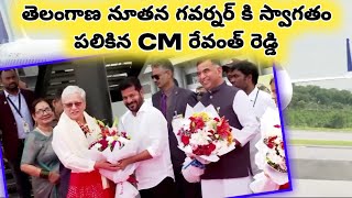 CM REVANTH REDDY WELCOMED NEW GOVERNOR OF TELANGANA JISHNUDEV VERMA #telanganagoverner