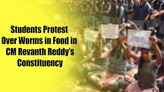 Students Protest Over Worms in Food in CM REVANTH REDDY’s Constituency | #tv11news