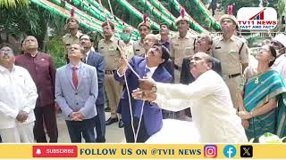 Sub Lokayukta Dr. V.Niranjan Rao Hoisted National Flag At Lokayukta Office On The Independence Day