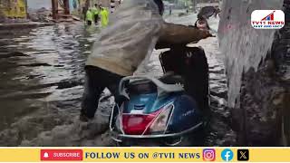 HEAVY RAIN FLOOD IN CHADARGHAT RAILWAY UNDER BRIDGE AREA NON REMIVAL OF SILT FROM DRAINAGE