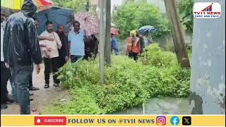 MLA Naini Inspected the Low-Lying Areas in the Wake of Heavy Rains at Warangal