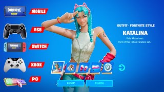 *NEW* How to Get Katalina Skin Free in Mobile, Playstation PS5  PS 4, Switch, Xbox Console Fortnite