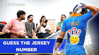 Office Fun Challenge: Guess the Cricketers jersey numbers? #office #crictracker #cricketlover ????