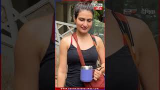 Fatima Sana Shaikh snapped post workout in Juhu