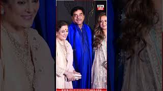 Bride’s parents, Shatrughan Sinha and Poonam Sinha arrives at Sonakshi Zaheer wedding reception