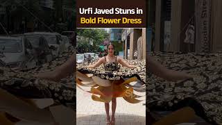 Urfi Javed Stuns in Bold Flower Dress, Leaves Everyone Shocked | #shorts