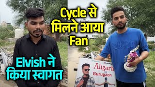 Elvish Yadav Se Milne Aaya Unka Big Fan, 2 Din Lagatar Chalayi Cycle