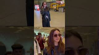 All-Black Look में Airport पहुंची Kiara Advani, दिया Paps को पोज #kiaraadvani