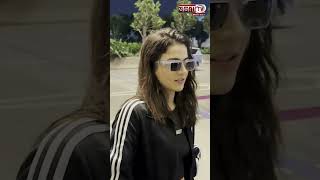 Airport पर Paps के साथ गपशप करती नजर आईं Wamiqa Gabbi #wamiqagabbi