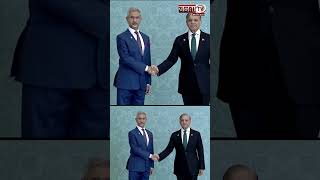 EAM S Jaishankar’s brief handshake with Pakistan PM as he arrives for SCO Summit in Islamabad