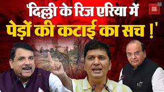 Delhi Tree Cutting: “LG के इशारे पर काटे गए 1,100 Trees" AAP ने किया बड़ा दावा ! | Saurabh Bhardwaj