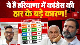 Haryana Election Results Updates: हरियाणा में Congress की हार के ये हैं बड़े कारण | Rahul Gandhi