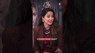 #hinakhan on people getting concerned about her situation #youtubeshorts #shorts