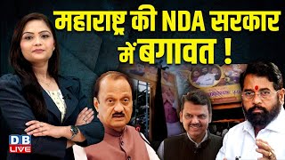 Maharashtra सरकार में बवाल, NDA नेताओं ने CM Eknath Shinde के फाड़े पोस्टर | Ajit Pawar |#dblive