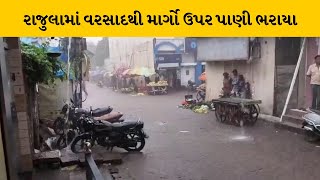 Amreli : દરિયા કાંઠાના વિસ્તારમાં ધોધમાર વરસાદથી માર્ગો પર જળ બંબાકારની સ્થિતિ | MantavyaNews