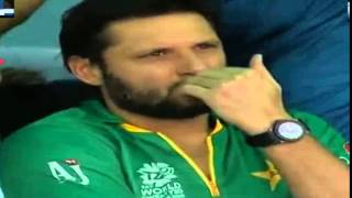 Shahid Afridi Crying Pak Vs Aus T20 World cup 2016