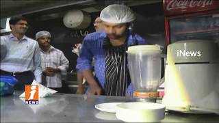 TDP MLA Bollineni Rama Rao Complaints To Food Officials On Minerva Grand Hotel | Vijayawada | iNews