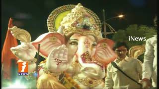 Huge Devotees Crowd Continues At Ganesh Nimajjanam In Tank Bund | Hyderabad | iNews