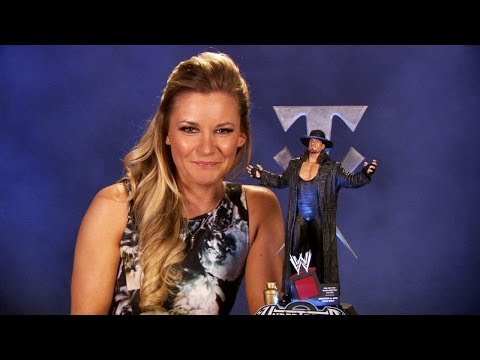 WWE Icon Series Undertaker resin statue unboxing with Renee Young - WWE Wrestling Video