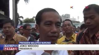 Jokowi Lepas Ratusan Burung