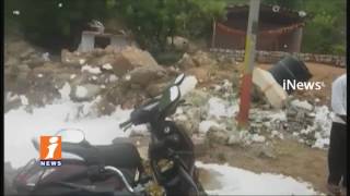 Chemical Factories Foam Troubles People in Kukatpally | Hyderabad | iNews