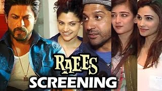 Shahrukh Khan's RAEES SPECIAL Screening | Full HD Video | Daisy Shah, Farhan Akhtar, Saiyami Kher