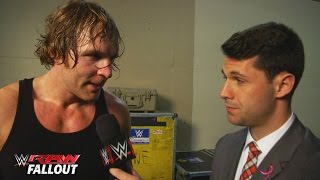Dean Ambrose welcomes Hell: WWE Raw Fallout, October 12, 2015