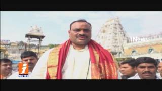 Minister Acham Naidu Visits Tirumala | iNews