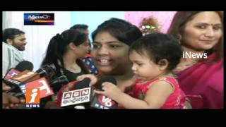 Pregnant Woman's Ramp Walk In Hyderabad | Fashion Show | Metro Colours | iNews