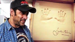 Salman Khan's Hand Cast At Bhubaneshwar - Watch Out