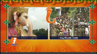 All Set For Khairatabad Ganesh Immersion | Ganesh Nimajjanam Clebration in Hyderabad | iNews