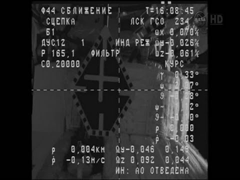 Raw- Russian Cargo Ship Docks at Space Station News Video