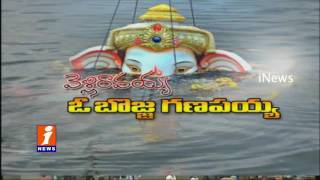 Khairatabad Ganesh Reach to Telugu Talli Flyover For Immersion | iNews