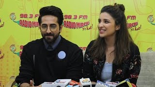 Ayushmann and Parineeti Chopra At Meri Pyaari Bindu Promotions At Radio Mirchi |