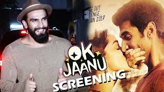 Ranveer Singh At Shraddha-Aditya's OK JAANU Screening