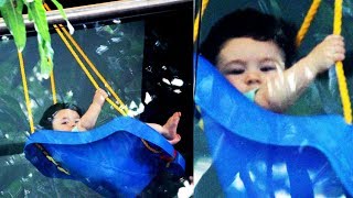 Kareena's Son Taimur Ali Khan Enjoying On A Swing - CUTE Video