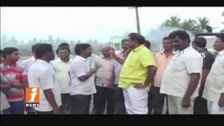 TDP MLA Nimmala Ramanaidu Fall Into Pit In Palakollu | West Godavari | iNews