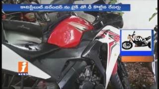 Bike Racers Injures Police Constable on Shamshabad HighWay | Hyderabad | iNews