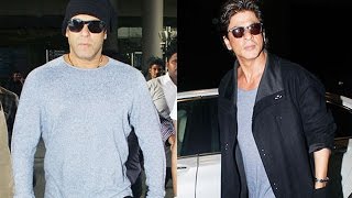 Shahrukh Khan Or Salman Khan - Whose Airport Style Is Cool - SWAG!