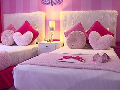 Posh and Pink- First Barbie Hotel Room in World News Video