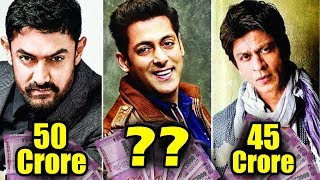 2017 Highest Paid Bollywood Actor - Salman Khan, Aamir Khan, Shahrukh Khan