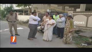 Chain Snatching From Old Woman at Uppal | Hyderabad | iNews