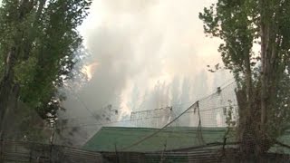 बारामूला सेक्टर में सेना के कैंप में लगी भीषण आग, राख में बदला सेंटर