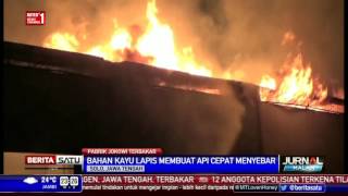 Kebakaran Landa Pabrik Kayu Milik Presiden Jokowi di Sragen